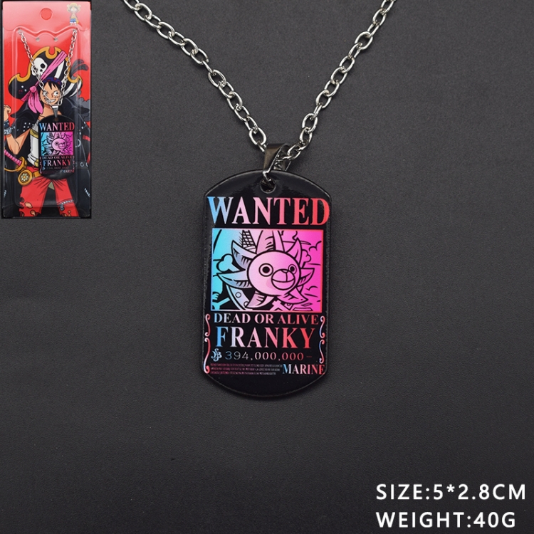 One Piece Anime cartoon hanging tag necklace pendant price for 5 pcs