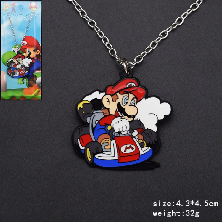 Super Mario Anime cartoon metal necklace pendant price for 5 pcs