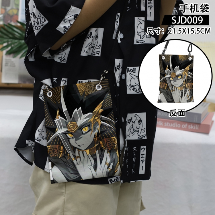 Yugioh Anime mobile phone bag diagonal cross bag 21.5x15.5cm SJD009