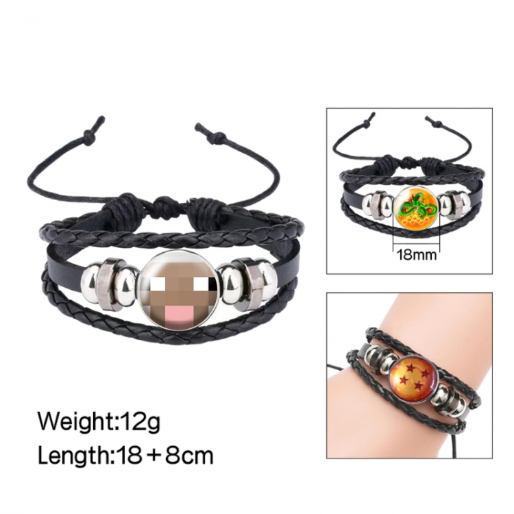 Minecraft Anime peripheral crystal leather rope bracelet price for 5 pcs 