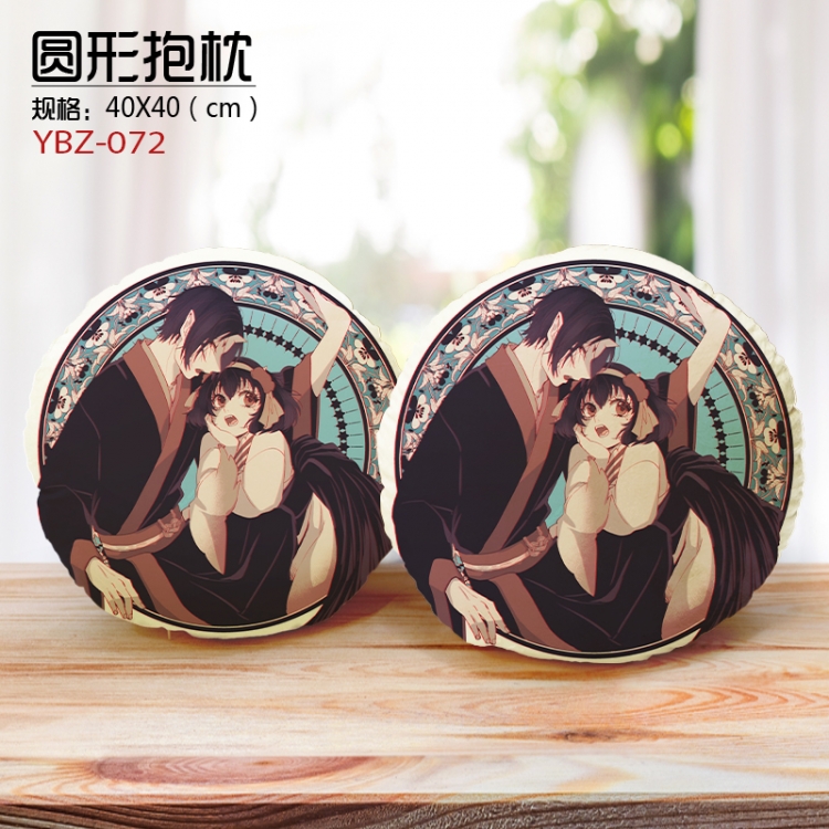 Hoozuki no Reitetsu Personalized fine plush circular pillow 40X40CM supports customization according to pictures