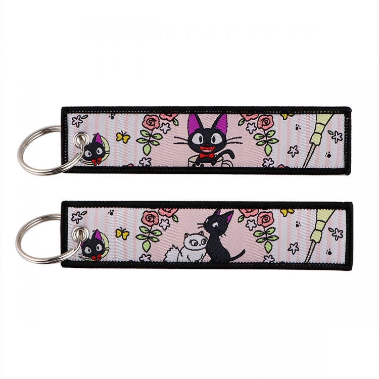 sailormoon Double sided color woven label keychain with thickened hanging rope 13x3cm 10G price for 5 pcs