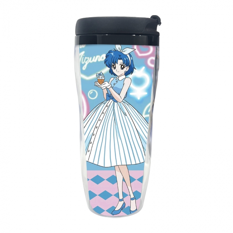 sailormoon  Anime double-layer insulated water bottle and cup 350ML