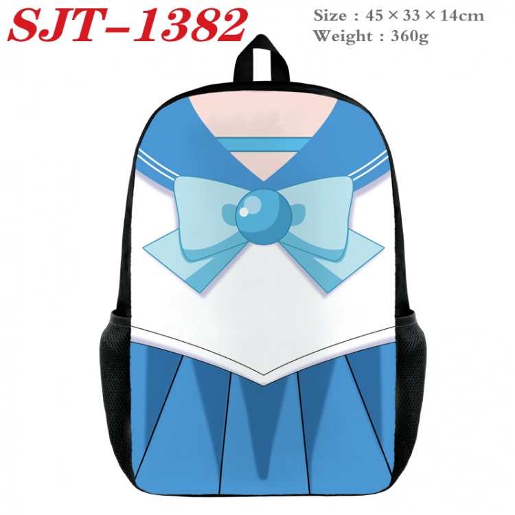 sailormoon Anime nylon canvas backpack student backpack 45x33x14cm