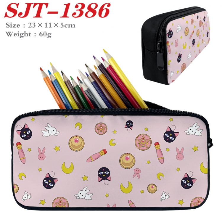 sailormoon  Anime nylon student pencil case 23x11x5cm