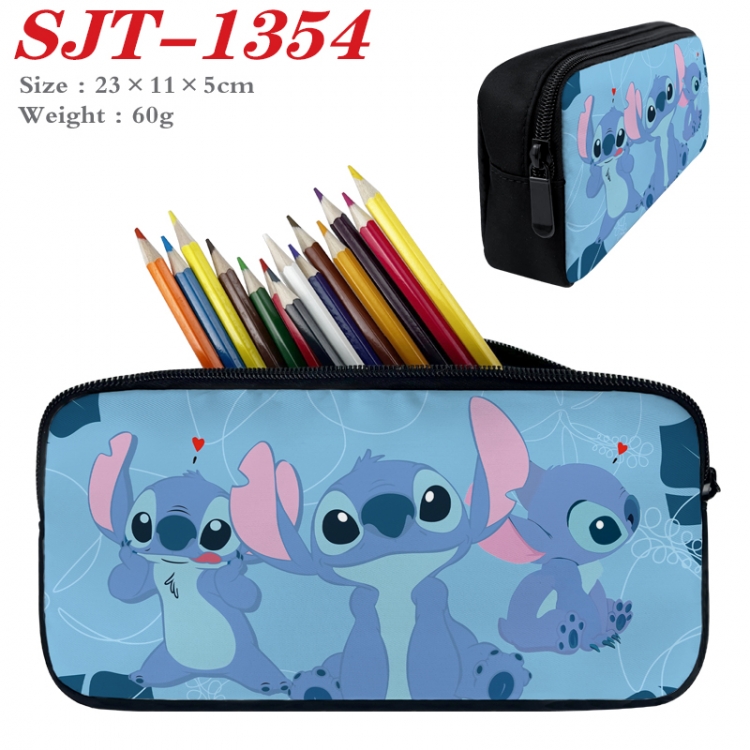 Lilo & Stitch Anime nylon student pencil case 23x11x5cm 