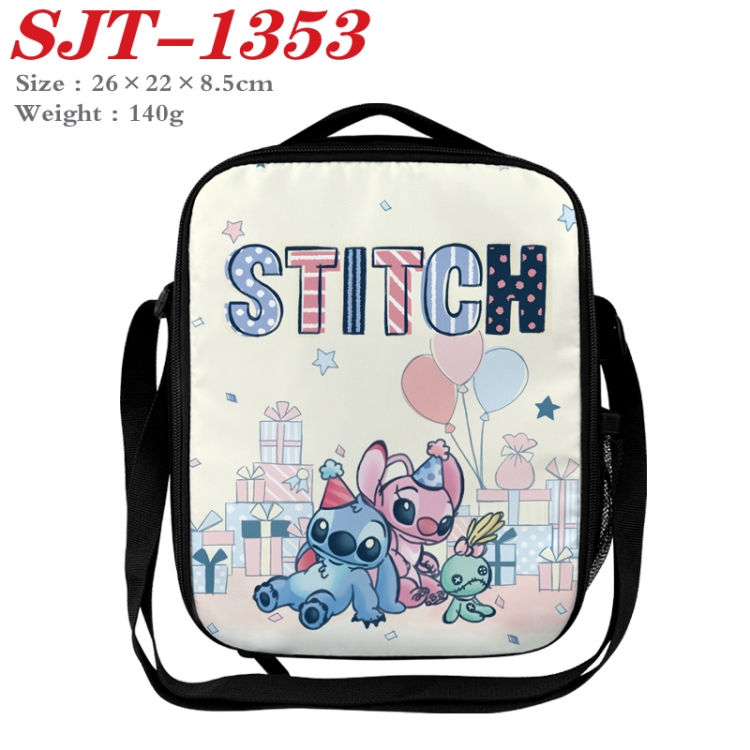 Lilo & Stitch Anime Lunch Bag Crossbody Bag 26x22x8.5cm