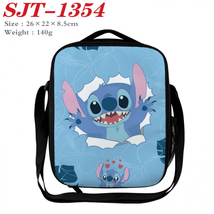 Lilo & Stitch Anime Lunch Bag Crossbody Bag 26x22x8.5cm