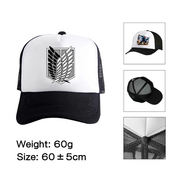 Shingeki no Kyojin Anime peripheral color printed mesh cap baseball cap size 60 ± 5cm