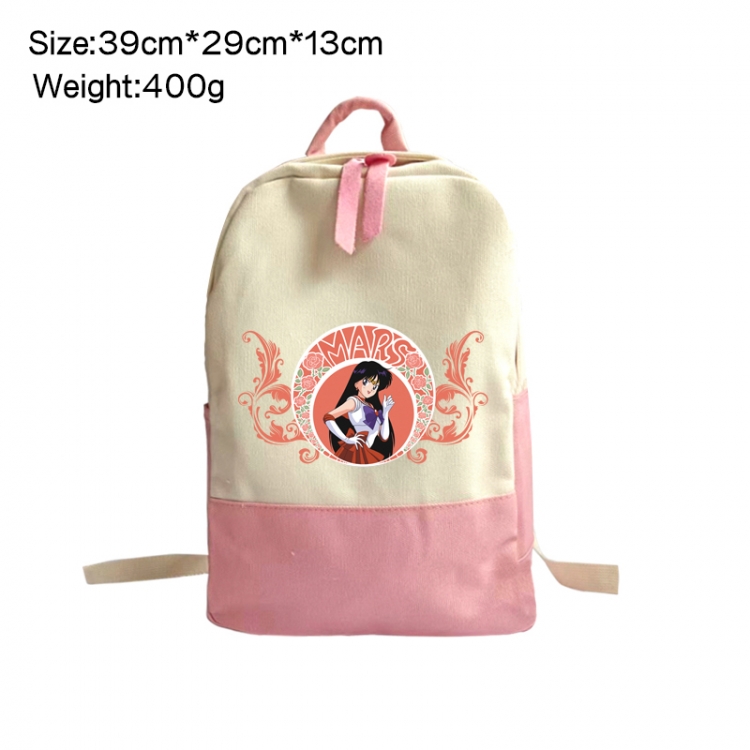 sailormoon Anime Surrounding Canvas Colorful Backpack 39x29x13cm