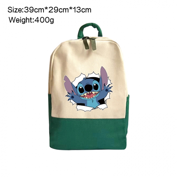 Lilo & Stitch Anime Surrounding Canvas Colorful Backpack 39x29x13cm