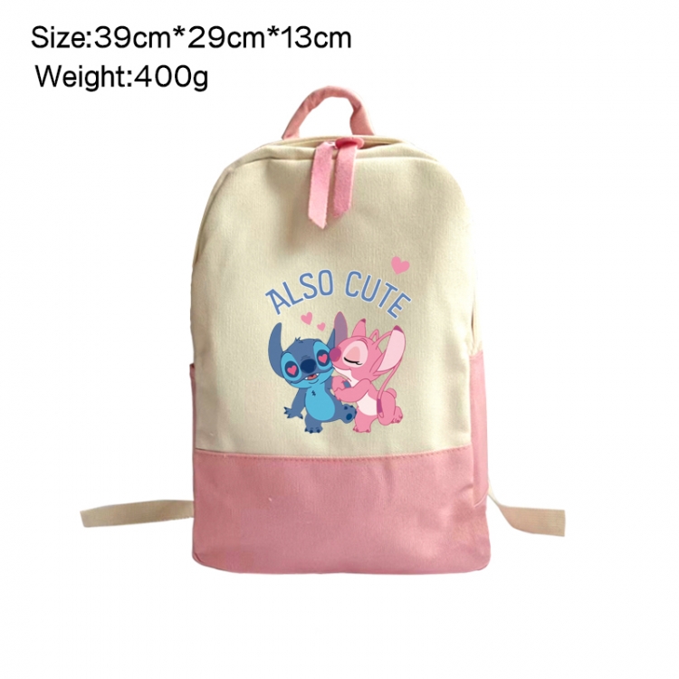 Lilo & Stitch Anime Surrounding Canvas Colorful Backpack 39x29x13cm