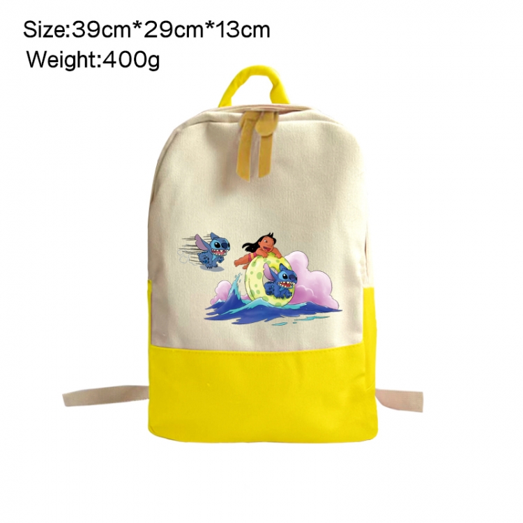 Lilo & Stitch Anime Surrounding Canvas Colorful Backpack 39x29x13cm