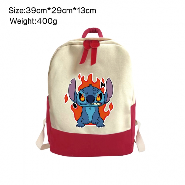 Lilo & Stitch Anime Surrounding Canvas Colorful Backpack 39x29x13cm