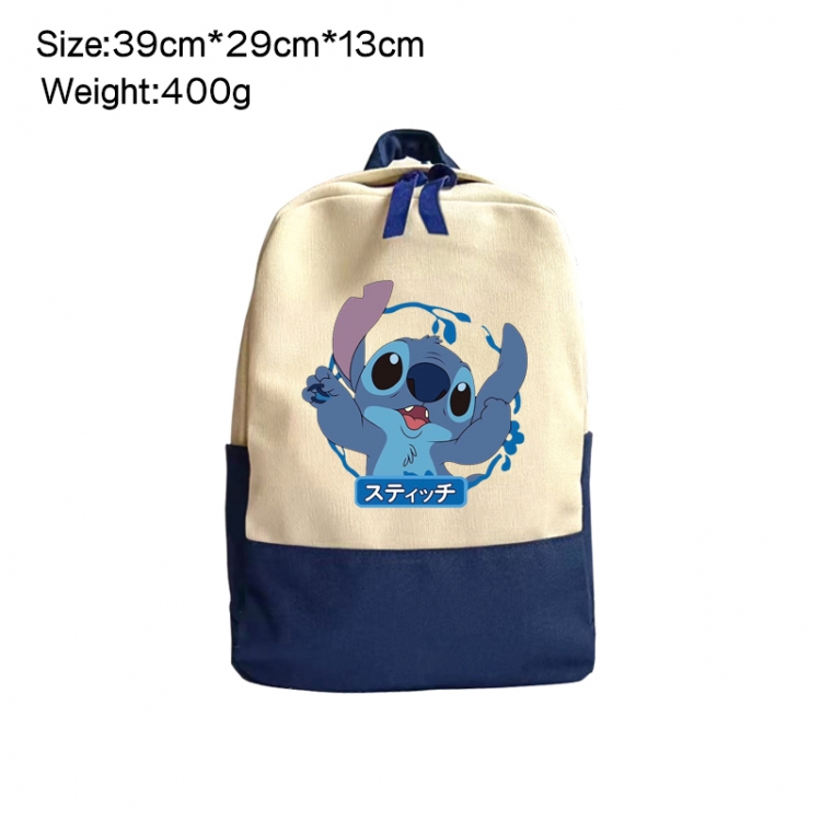 Lilo & Stitch Anime Surrounding Canvas Colorful Backpack 39x29x13cm