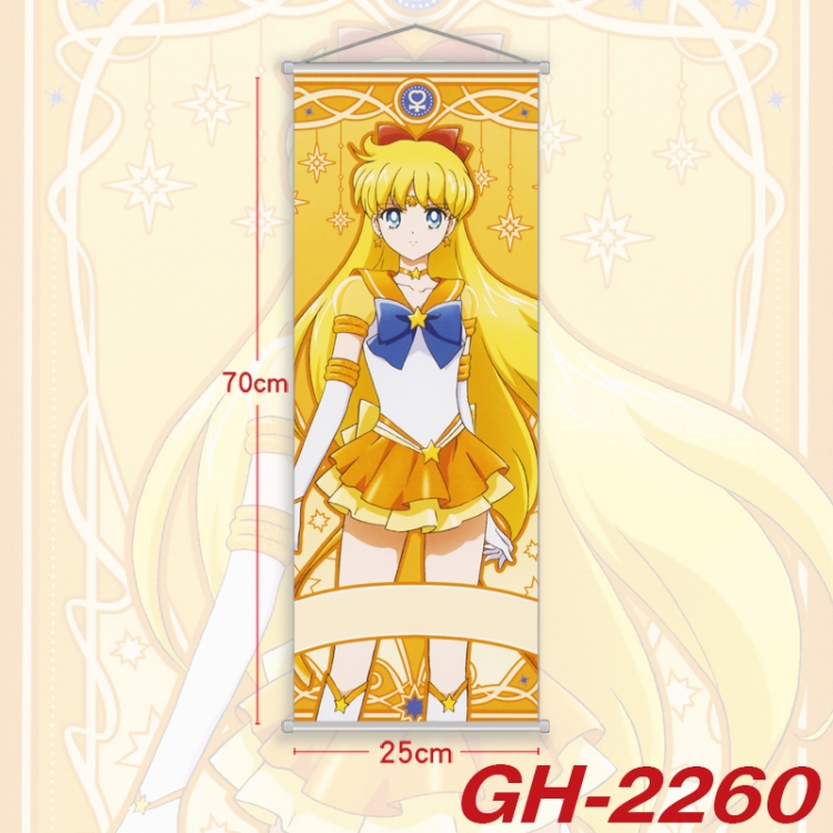 sailormoon Plastic Rod Cloth Small Hanging Canvas Painting Wall Scroll 25x70cm price for 5 pcs