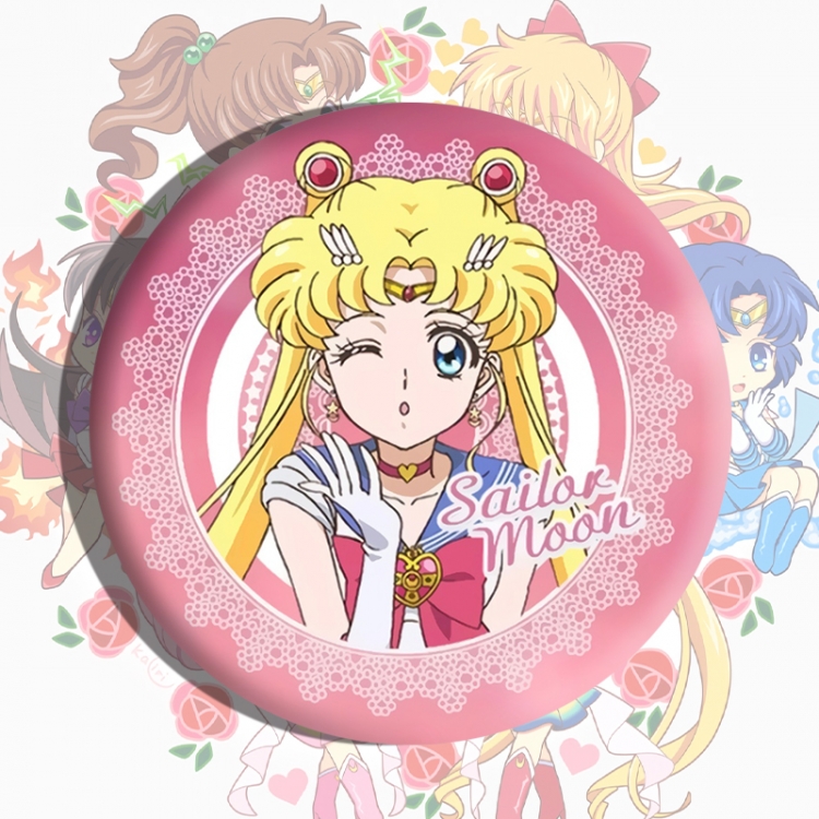 sailormoon Anime tinplate brooch badge price for 5 pcs