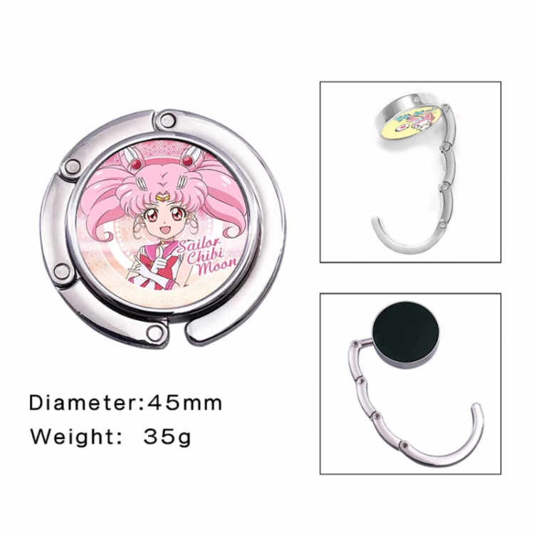 sailormoon Anime folding bag hanger table edge bag hook 45mm