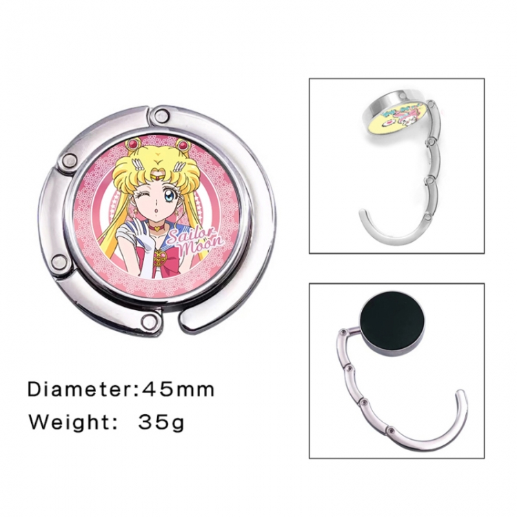 sailormoon Anime folding bag hanger table edge bag hook 45mm