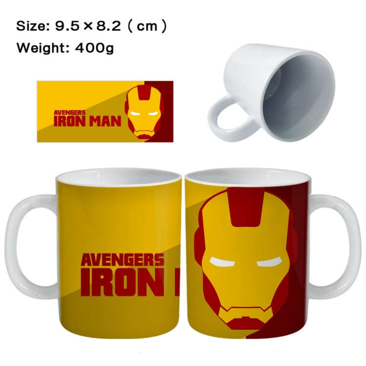 Iron Man Anime peripheral ceramic cup tea cup drinking cup 9.5X8.2cm