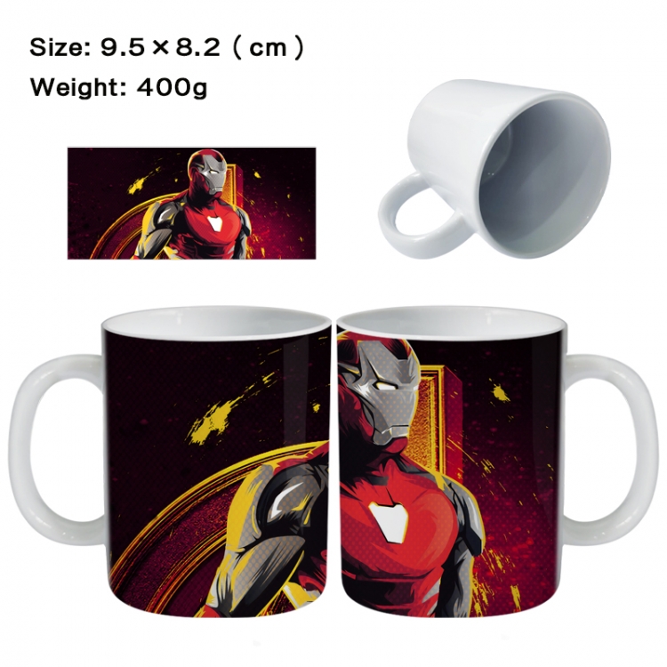 Iron Man Anime peripheral ceramic cup tea cup drinking cup 9.5X8.2cm