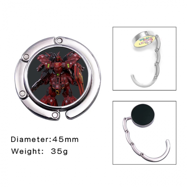 Gundam Anime folding bag hanger table edge bag hook 45mm