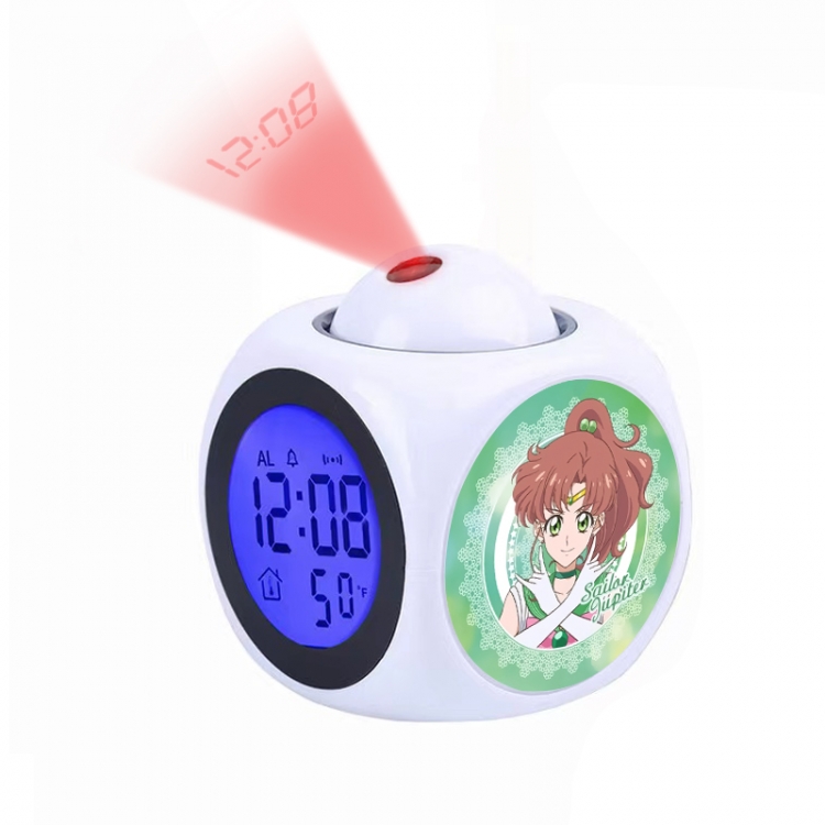 sailormoon Anime projection alarm clock electronic clock 8x8x10cm