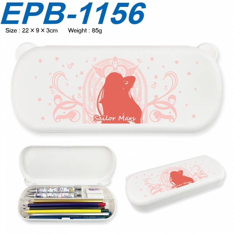 sailormoon Anime peripheral UV printed PP material stationery box 22X9X3CM