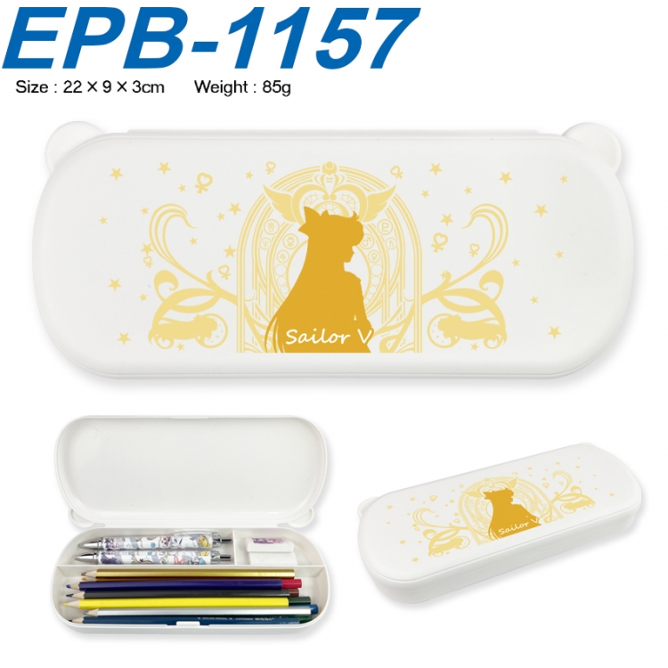 sailormoon Anime peripheral UV printed PP material stationery box 22X9X3CM