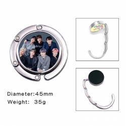 BTS Anime folding bag hanger t...