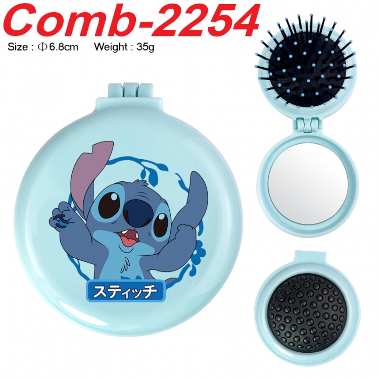 Lilo & Stitch UV printed student multifunctional small mirror and comb 6.8cm  price for 5 pcs