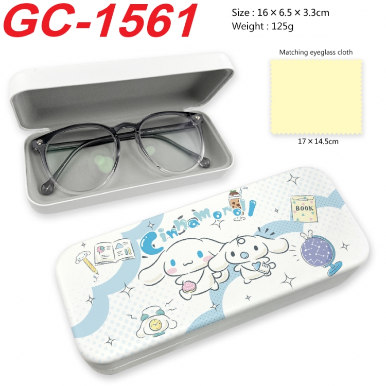 sanrio Anime UV printed PU leather material glasses case 16X6.5X3.3cm