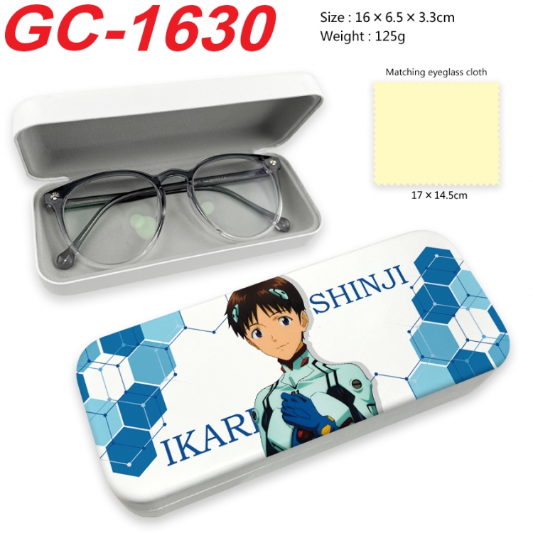 EVA Anime UV printed PU leather material glasses case 16X6.5X3.3cm