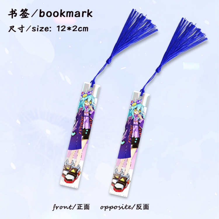 AOTU Anime full-color printed metal bookmark stationery accessories 12X2CM price for 5 pcs