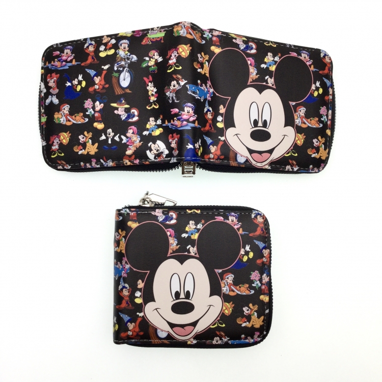 Mickey Animation medium zipper Card Wallet