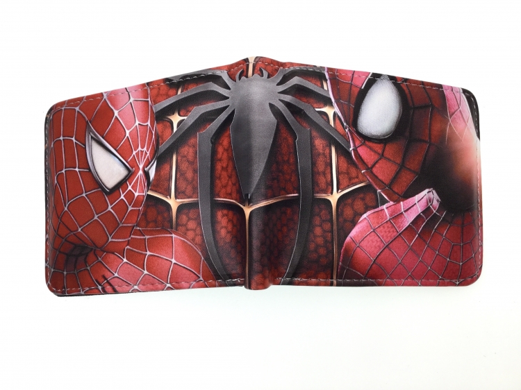 Spiderman Anime two fold  Short wallet 11X9.5CM 60G