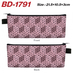 BLACK PINK Anime PU Leather Zi...