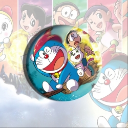 Doraemon Anime tinplate brooch...