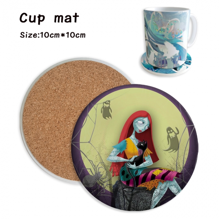 The Nightmare Before Christmas Anime ceramic water absorbing and heat insulating coasters price for 5 pcs