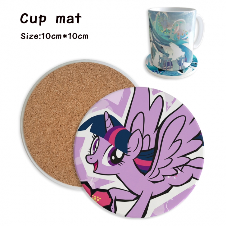 My Little Pony Anime ceramic water absorbing and heat insulating coasters price for 5 pcs