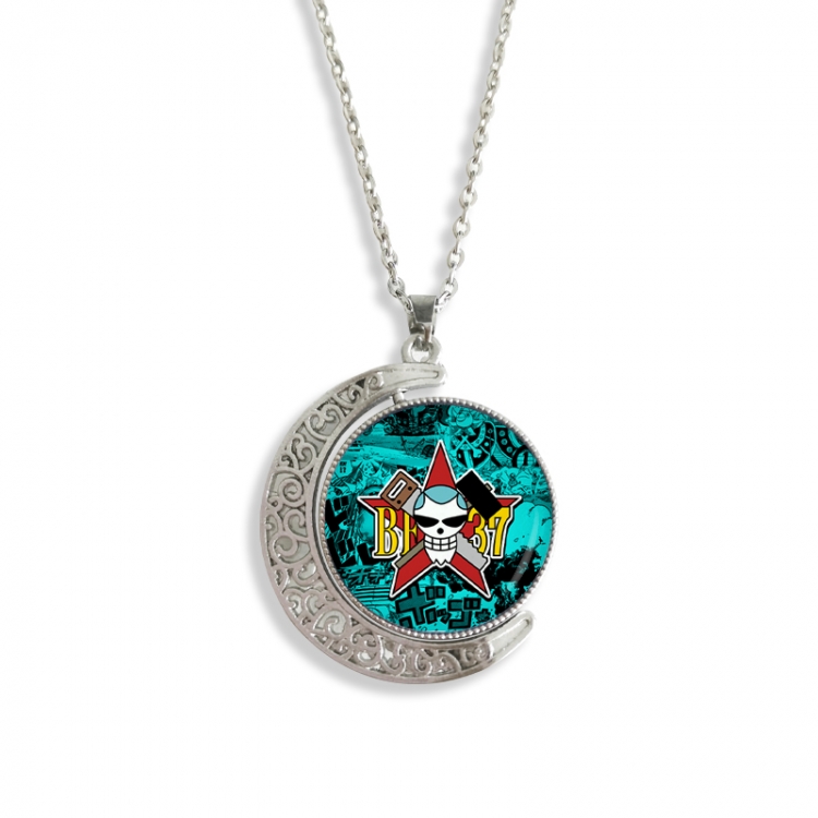 One Piece Anime Double sided Crystal Rotating Gem Necklace price for 5 pcs