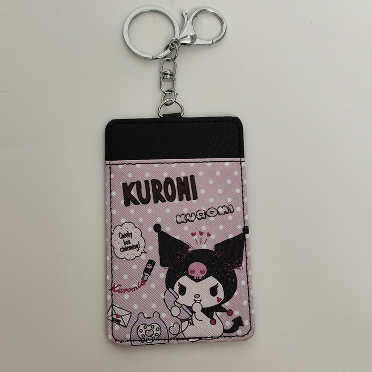 Kuromi Cartoon double-layer PU card sleeve 11x7cm