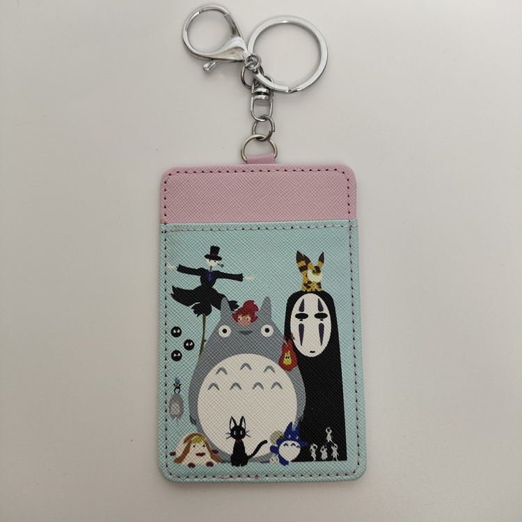 TOTORO Cartoon double-layer PU card sleeve 11x7cm