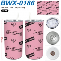 BLACK PINK Small straight tube...