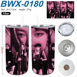 BLACK PINK Small straight tube...