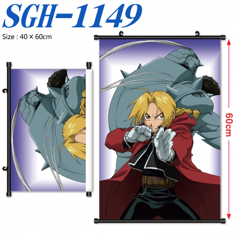 Fullmetal Alchemist Anime digital printed pole style hanging picture Wall Scroll 40x60cm SGH-1149