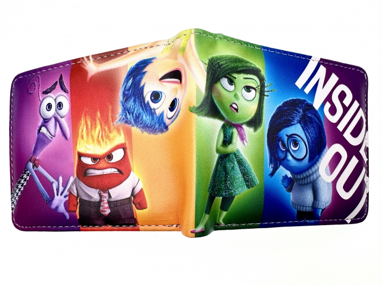 Inside Out Anime two fold  Short wallet 11X9.5CM 60G   B-1739