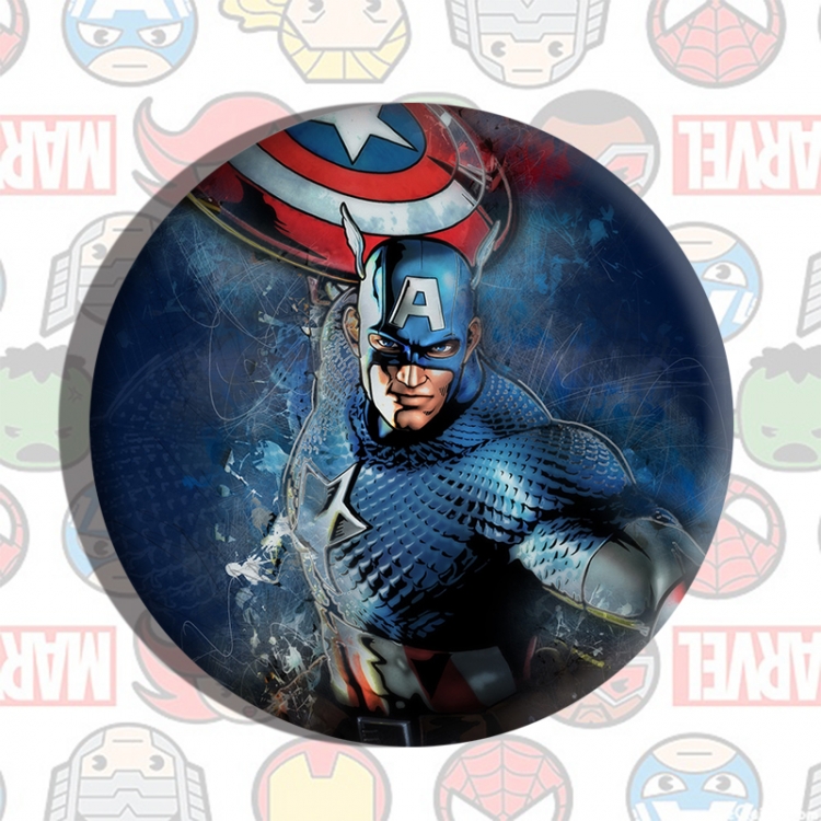 Captain America Anime tinplate brooch badge price for 5 pcs