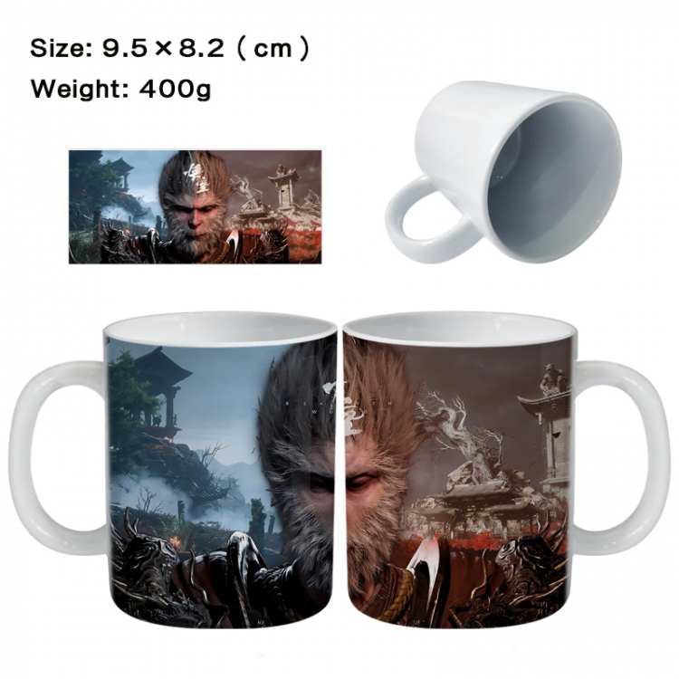 Black Myth Wukong Anime peripheral ceramic cup tea cup drinking cup 9.5X8.2cm