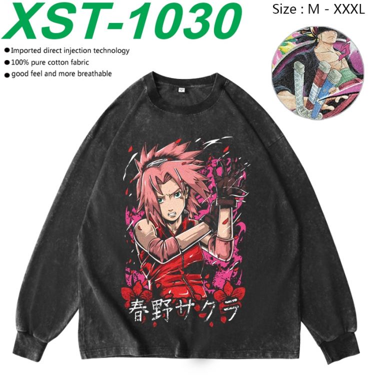 Naruto Anime washing water pure cotton long sleeved sweatshirt from M to 3XL XST-1030